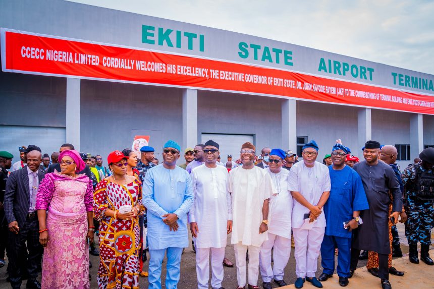 Excitement as first aircraft lands at Ekiti airport