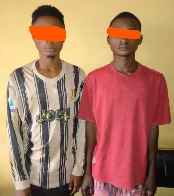 Two Yahoo Boys arrested for killing 40 years old man for ritual