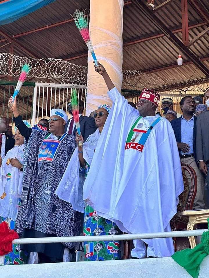 Buhari, Adamu, Tinubu flag off APC presidential campaign in Jos