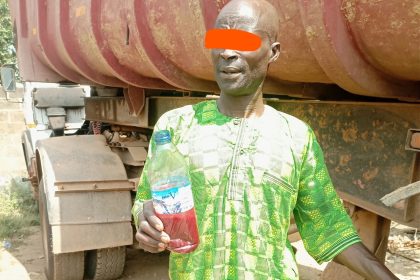 Man arrested for bathing with blood