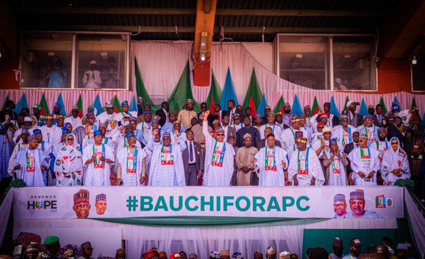Buhari, Tinubu electrify mammoth crowd at Bauchi APC rally