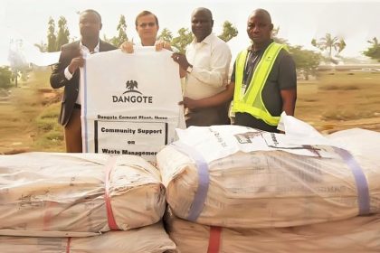 Dangote Cement Ibese donates 25,000 waste management bags