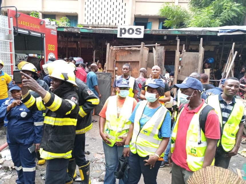 JUST IN: Balogun Market fire finally put out