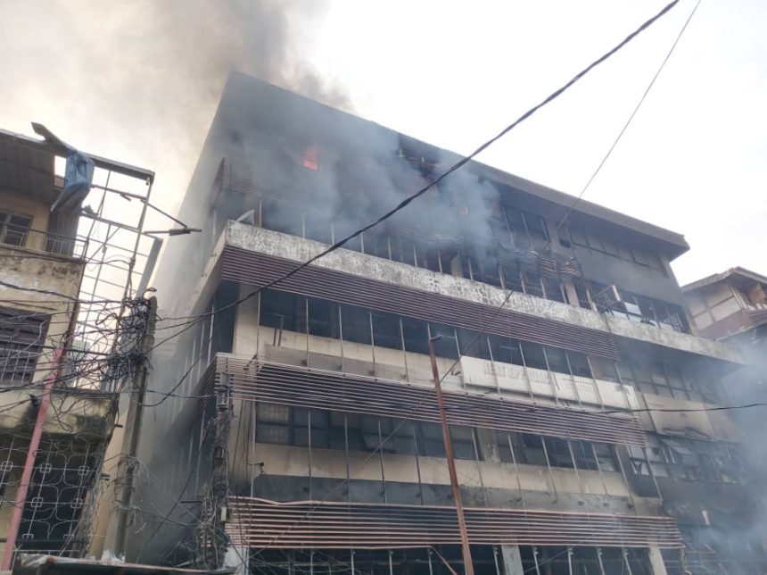 JUST IN: Balogun Market fire finally put out
