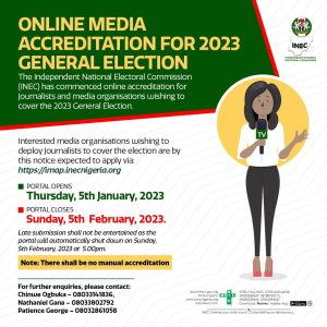 2023 elections: INEC begins online media accreditation