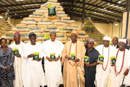 Buhari inaugurates Lagos rice mill, praises Sanwo-Olu
