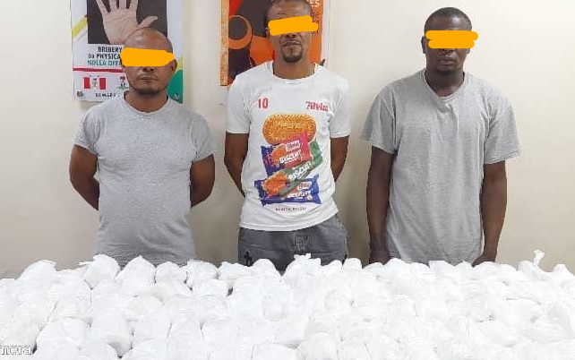 NDLEA intercepts Europe-bound 58kg cocaine, meth at airports