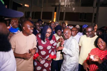 Rivers guber: Wike speaks, dances as Fubara wins (+Photo)