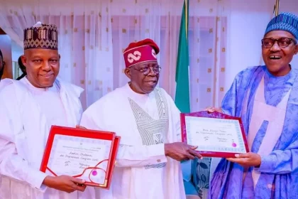 Excitement as Buhari receives President-elect, Tinubu, in Daura