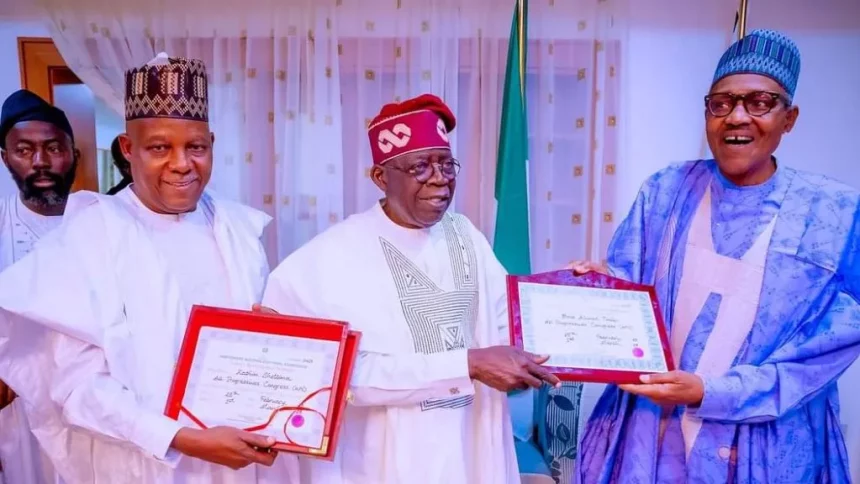 Excitement as Buhari receives President-elect, Tinubu, in Daura