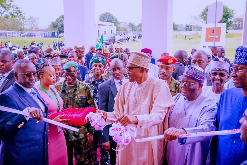 Buhari inaugurates counter-terrorism centre, new ONSA building