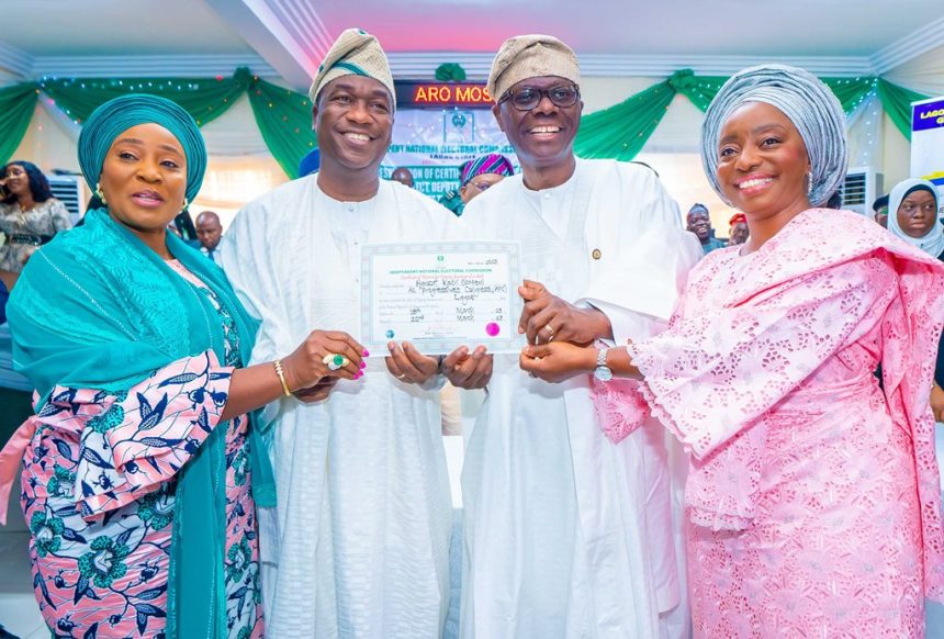 Second term: Sanwo-Olu, deputy get certificate of return