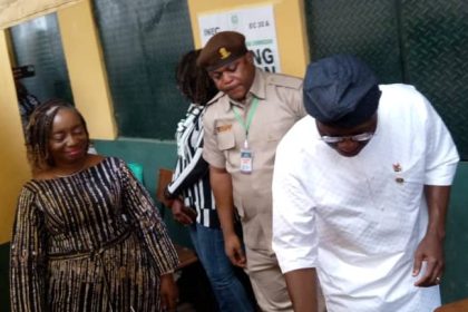 Lagos guber: Sanwo-Olu casts vote, speaks on process