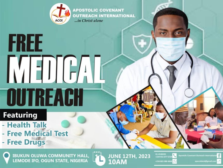 Apostolic Covenant Outreach offers free medical services June 12