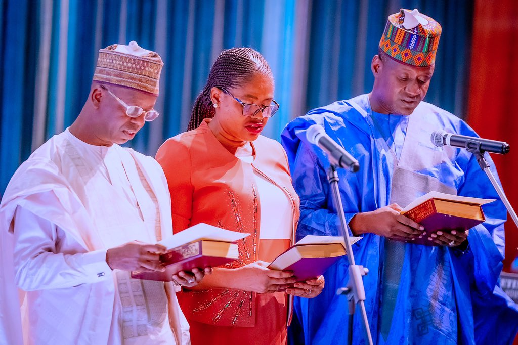 Buhari swears in six Permanent Secretaries