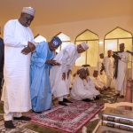 Inauguration: Tinubu joins Buhari for Juma'at prayers at Aso Rock