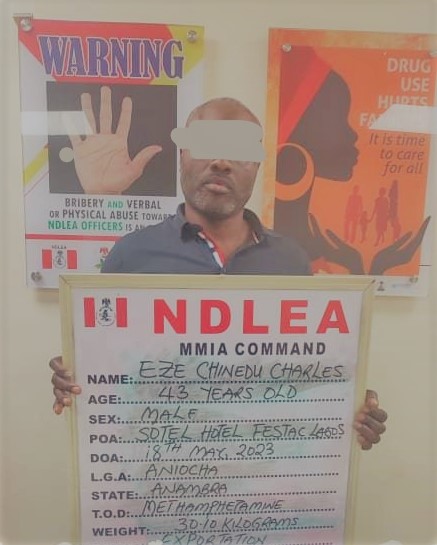 NDLEA intercepts UK-bound N.5bn worth meth, arrests baron