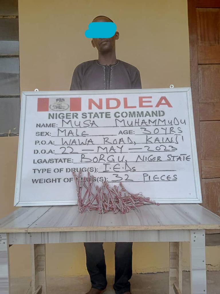 NDLEA intercepts explosives going to bandits, Europe-bound Meth