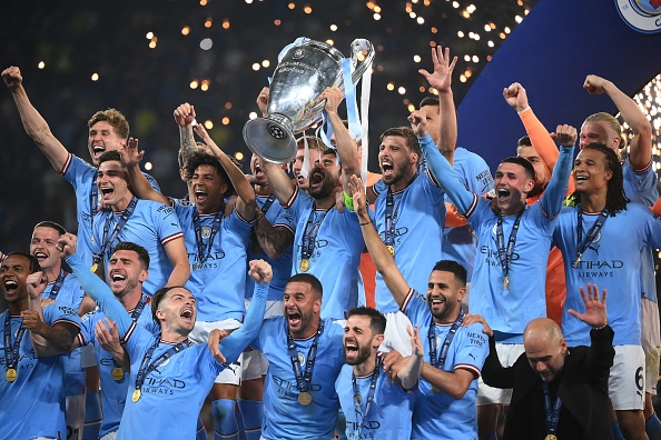Manchester City beat Inter Milan to complete season treble