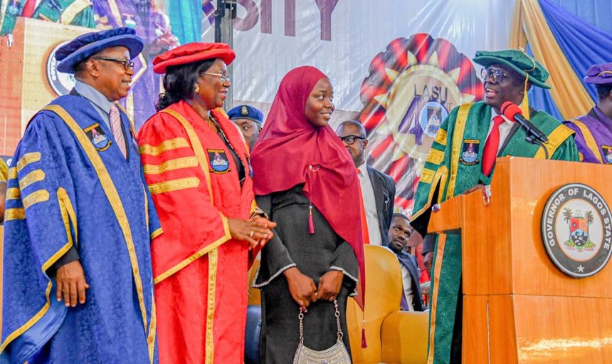 Sanwo-Olu rewards LASU’s best graduating student with N10m