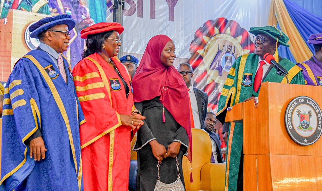 Sanwo-Olu rewards LASU’s best graduating student with N10m