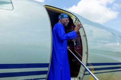 Tinubu leaves for Lagos to mark ECOWAS 50th anniversary