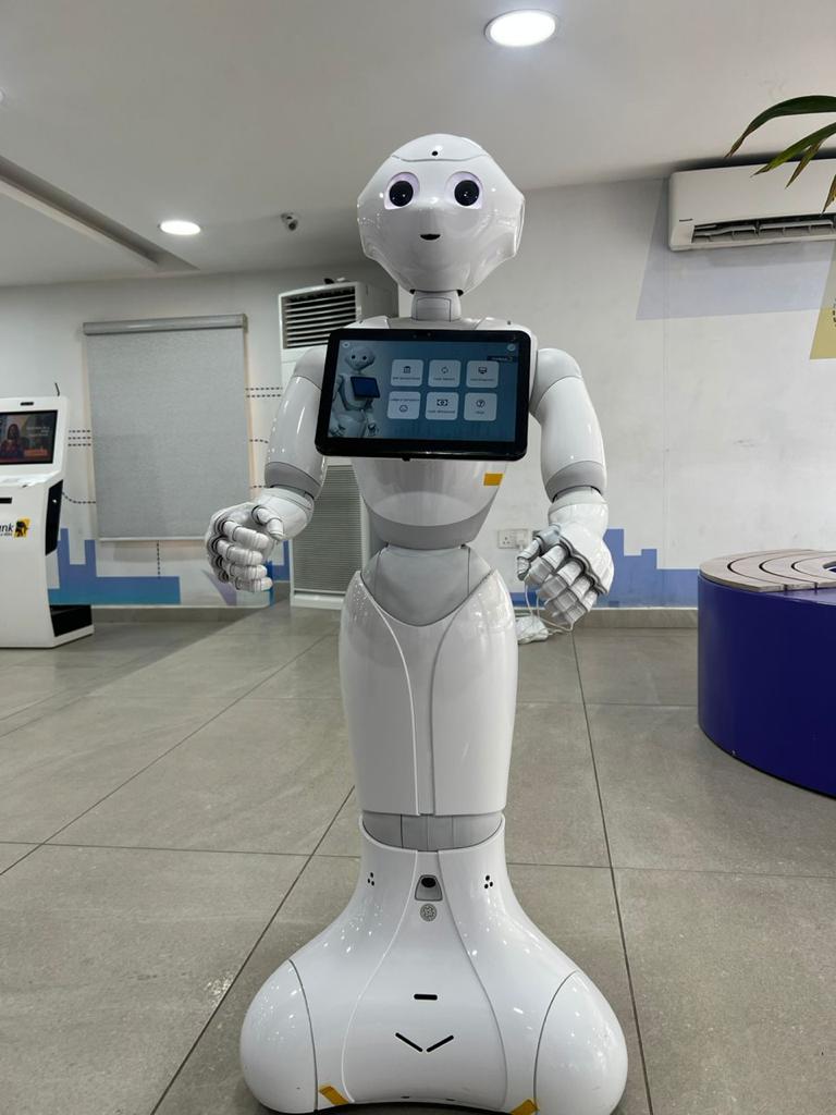 FirstBank introduces first humanoid robot, states features