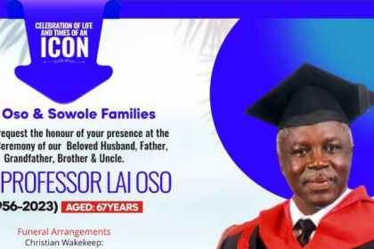 Lai Oso: Family releases burial programme (+ details)