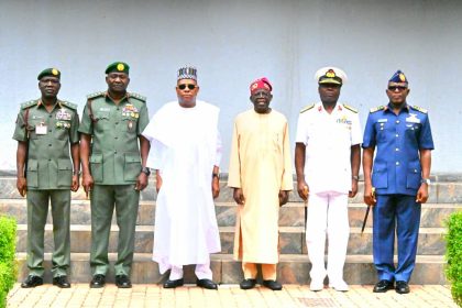 Tinubu decorates new Service Chiefs, preaches team work