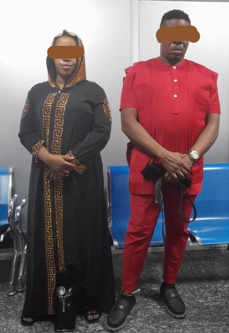 India-bound ‘couple’ arrested, excretes 184 wraps of cocaine