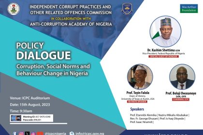 ICPC announces date for policy dialogue on corruption