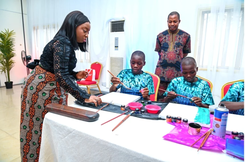Lagos: First Lady discovers talented boys through competition