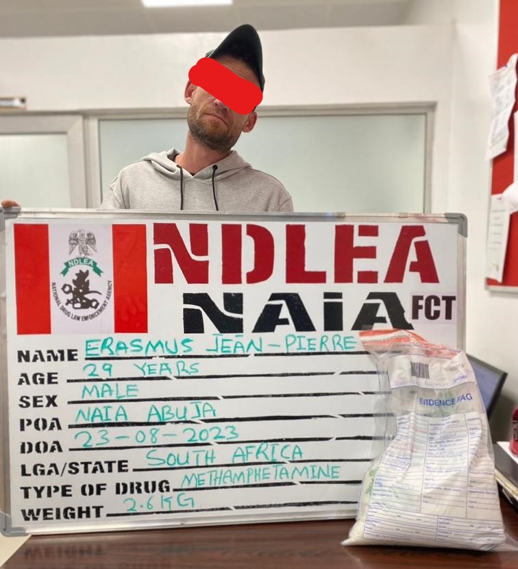 S'African arrested with Methamphetamine consignment at airport