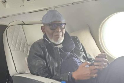 Ondo State governor, Akeredolu, returns to Nigeria