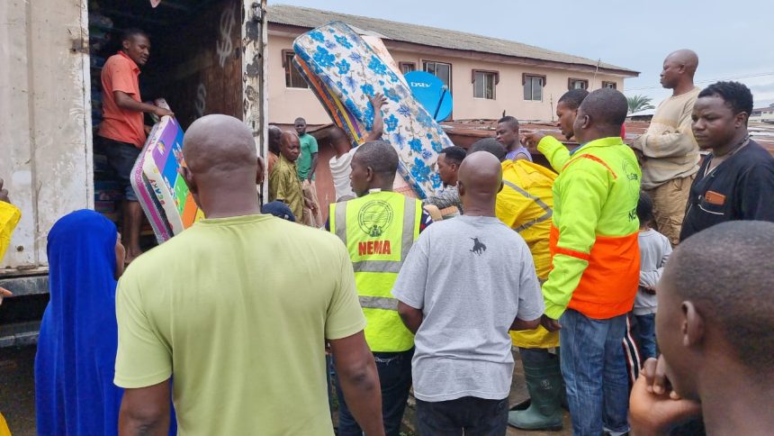 Lagos rain: Okada rider swept away, NEMA shares relief materials