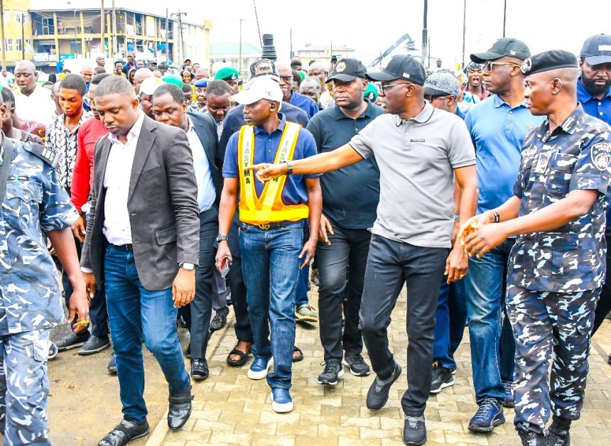 Sanwo-Olu inspects Lagos-Badagry corridor cleanup, warns