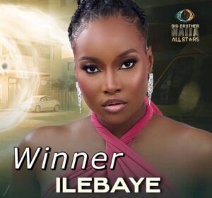 Ilebaye wins BBNaija 'All Star', bags N120m