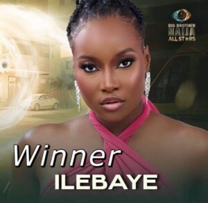 Ilebaye wins BBNaija 'All Star', bags N120m