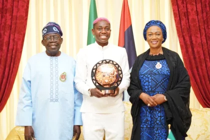 Tinubu hosts Oshoala, salutes excellence of Nigerian women