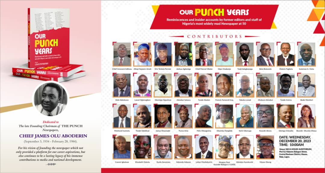 Punch at 50: Ex-editors, others launch ‘Our Punch Years’ book