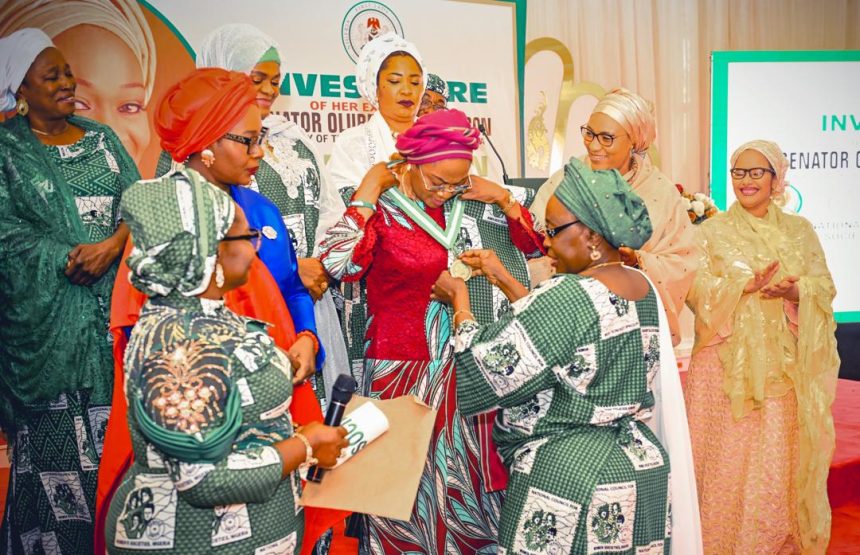 NCWS: Oluremi Tinubu decorated grand patron, assures of support