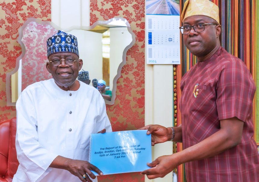 BREAKING: Ibadan explosion: Makinde presents report to Tinubu