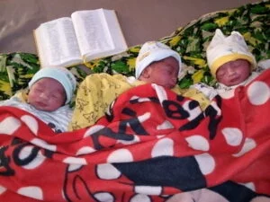 New Year: Hair dresser gives birth to triplets, pleads for assistance