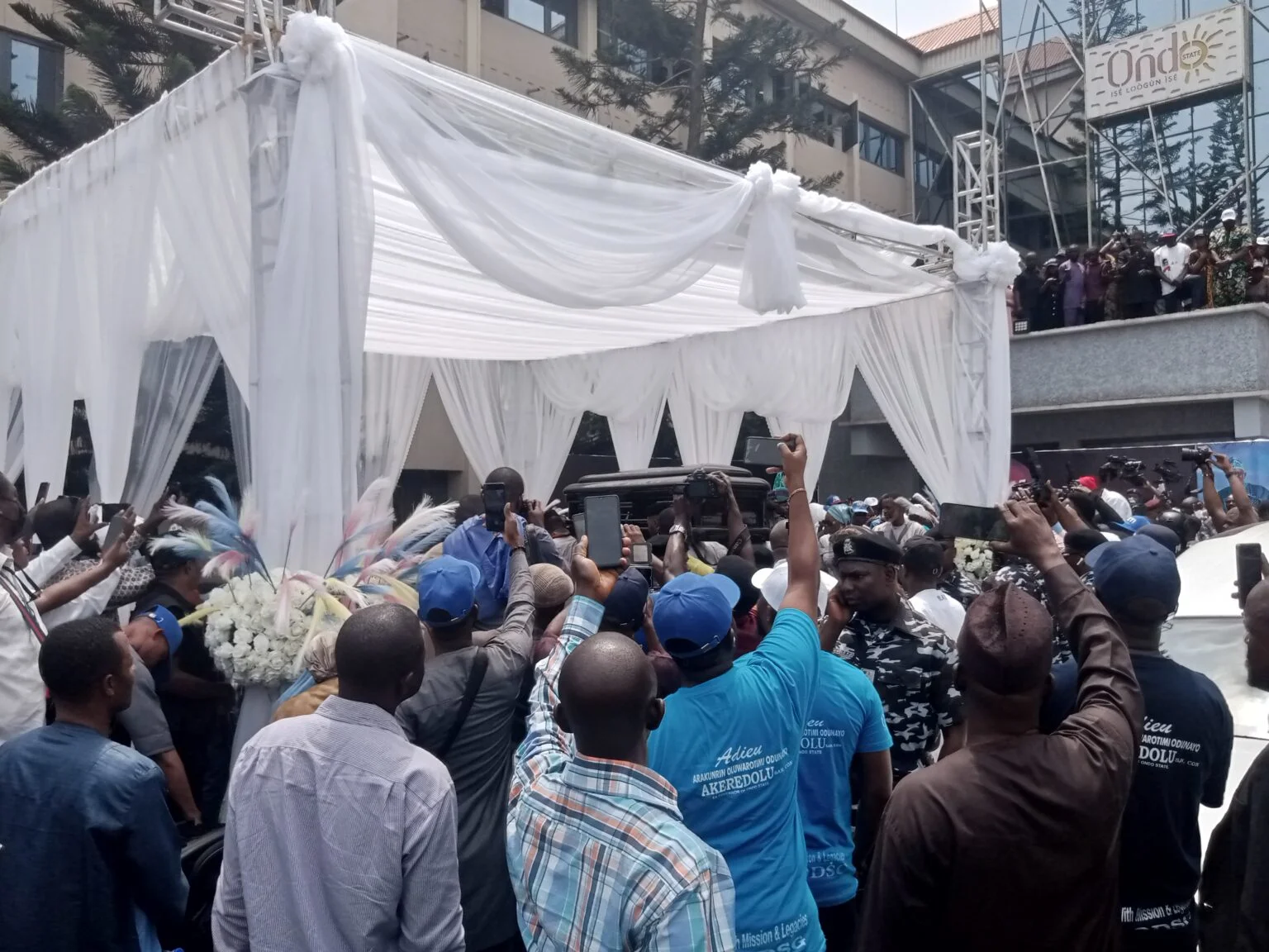Tinubu, governors, others bid Akeredolu farewell