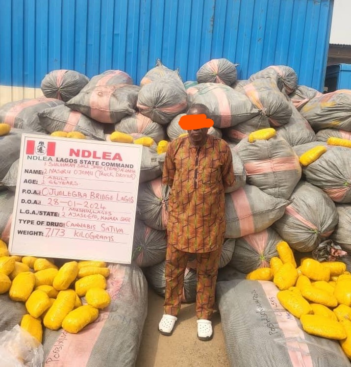 NDLEA intercepts tons of Ghanaian Loud linked to wanted baron