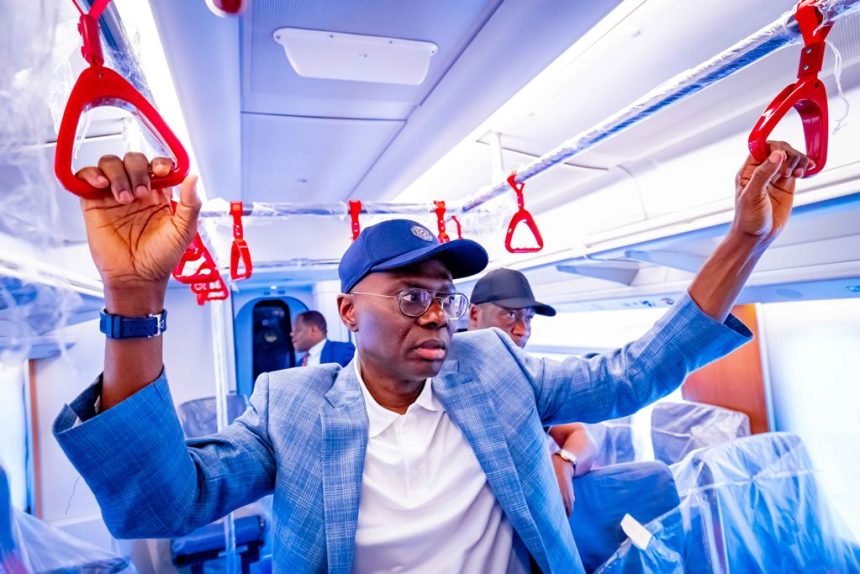 Red Line train: Sanwo-Olu conducts test run, inspects rail facilities