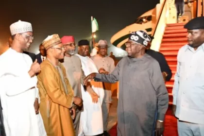 Tinubu returns to Nigeria after private visit to France