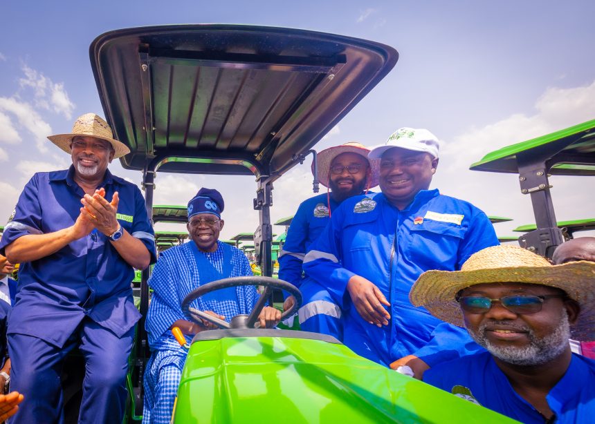 Tinubu inaugurates agric machinery, speaks on food sufficiency
