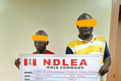 Charms fail two drug mules at airport as NDLEA intercepts consignment