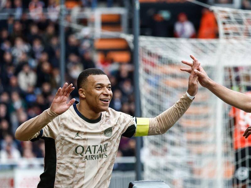 Mbappe leads PSG to brink of title with victory over Lorient